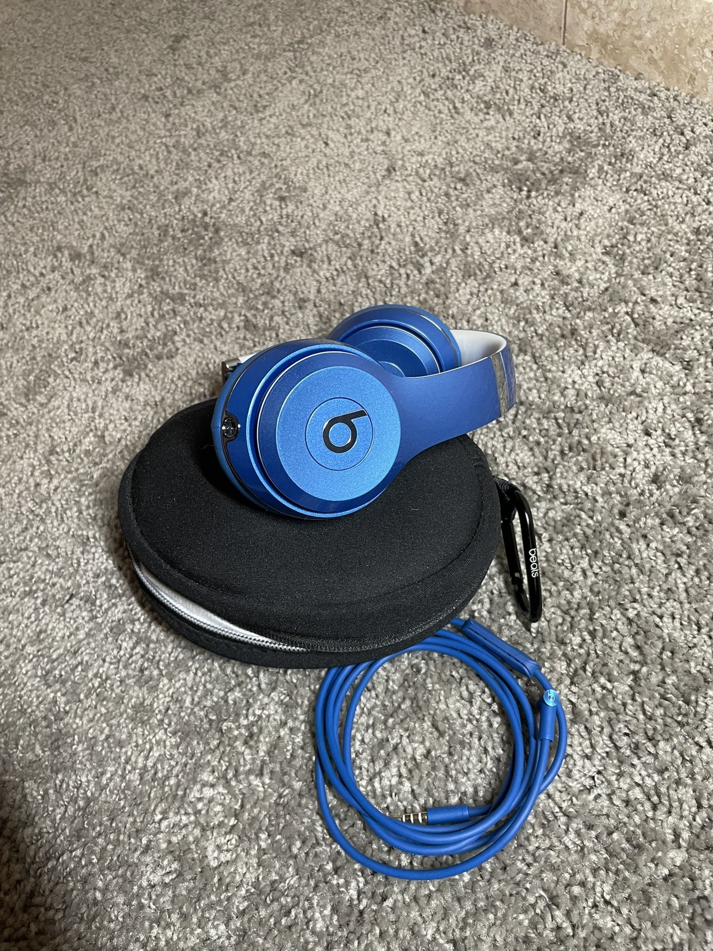 Beats Solo 2 Blue On-Ear Headphone