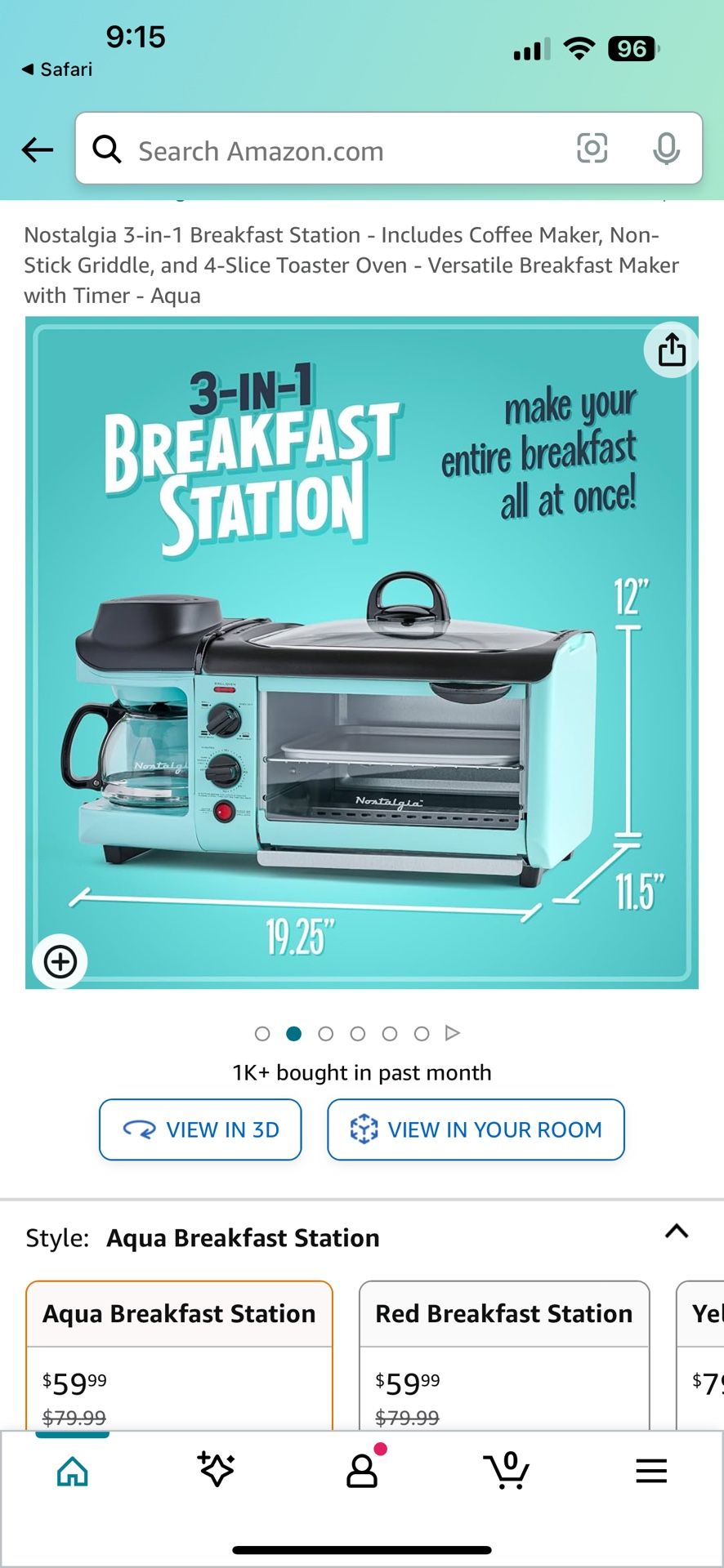 Retro Aqua Kitchen Appliances! Instant Kitchen!