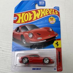 Hot Wheels Mattel 150/250 Ferrari Dino 206 GT 5/5 Red 1:64 Brand New (Rare Collectors Item!)