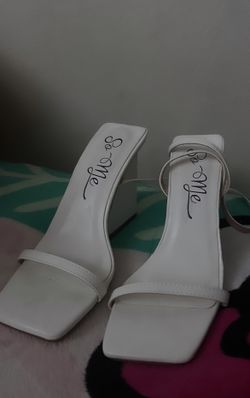 White Heels Size 7