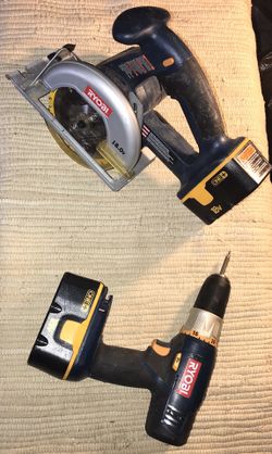 Ryobi Tools with 2 batteries.