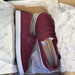 Lacoste Burgundy Men’s Shoes 8.5 And 8