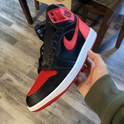 Satin Bred Jordan 1 