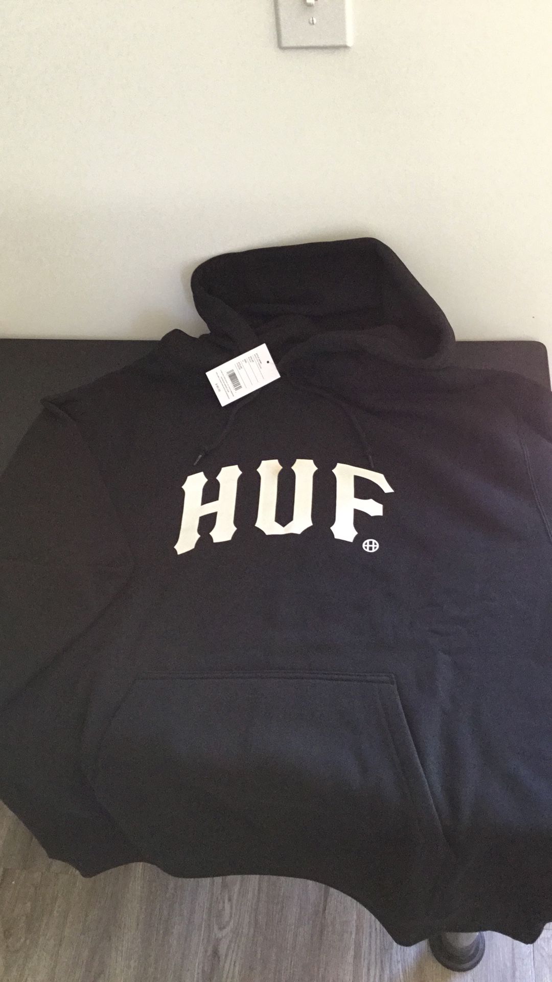 Huff Arch Pullover Hoodie Black XL(some Stains)