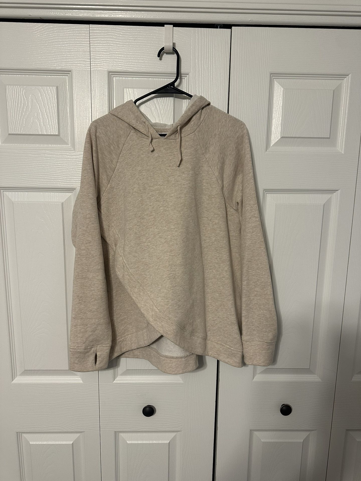 Beige Maternity/Nursing Hoodie