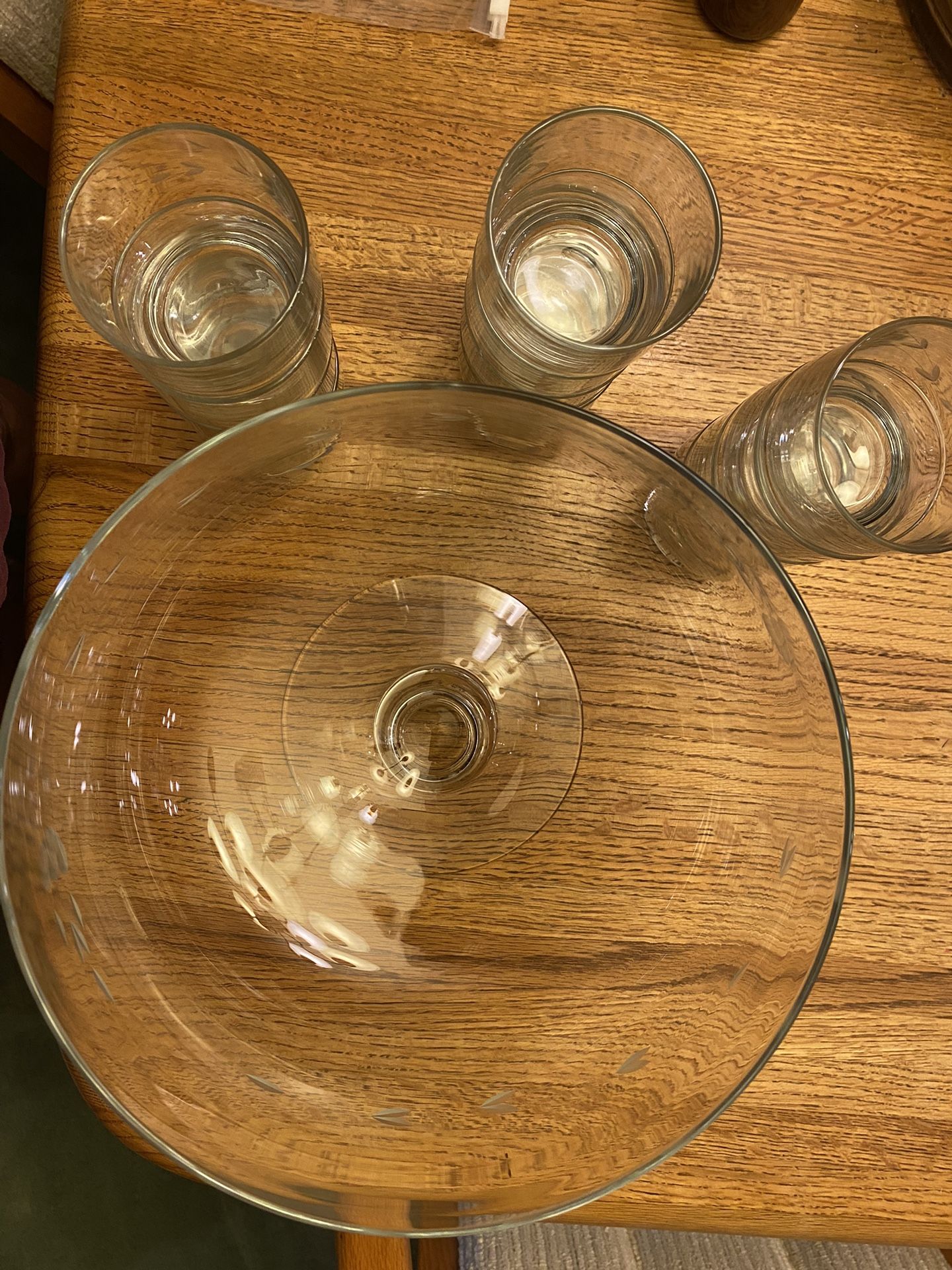 Princess House Punch Bowl Set