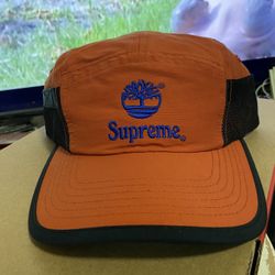 SUPREME/ TIMBERLAND CAMP CAP RUST OS SS21 WEEK 12