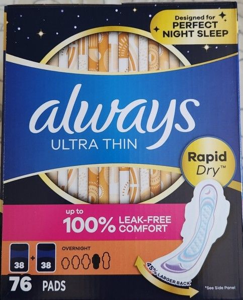 Always Ultra Thin Pads, 76 ct