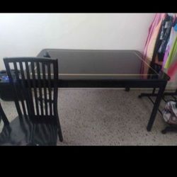 Very Nice Sturdy Dining Room Table With Two Chairs Optional With The Chairs