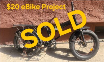 $20 eBike Project Sohamo Fat Tire Folding Bike