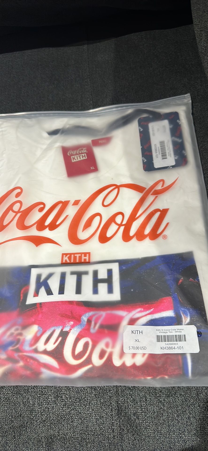 Kith x Coca Cola Water Vintage Tee White Xl - thefunkyskunk.ie
