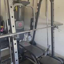 Marcy home gym smith cage 