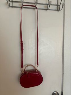 Small clutch purse with shoulder strap