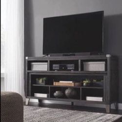 New Ashley Brand Black XL TV Stand / Shelf / Cabinet 
