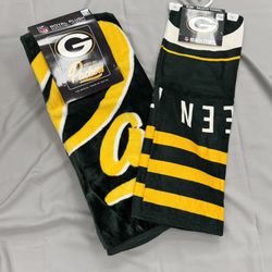 Greenbay Packers Throw & Beach Towel 