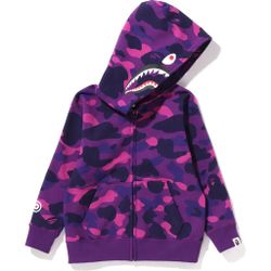 Bape Color Camo Shark Full Zip Hoodie 