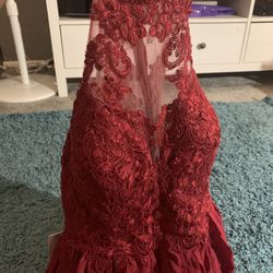 Burgundy Floor-Length Formal / Bridesmaid Dress – Never Worn