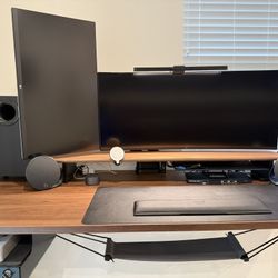 🖥️🖥️ Dual Monitor Setup – LG 38” UltraWide + LG 27” 4K + Vertical Arm – USB-C, HDR