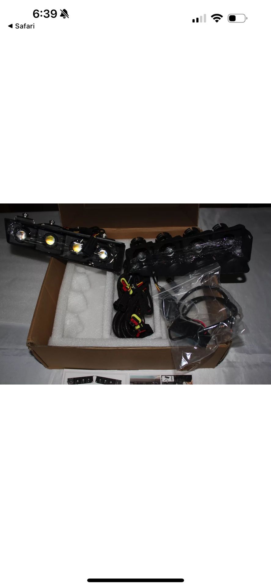 Mabett Lower Bumper Fog Lights Off- Road For Ford Bronco 2021-2024 Fog Bumper Lipid Off Road