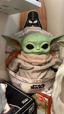 Mattel Star Wars Grogu Plush Toy, 11-inch Character Figure with Soft Body. Inspired by Star Wars The Mandalorian