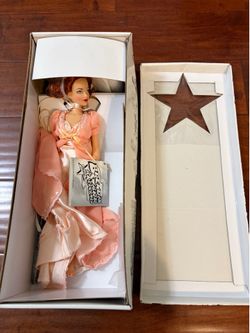 Effanbee Brenda Starr Reporter Peignoir Set V2001 16” Doll 1999 New w/ Stand