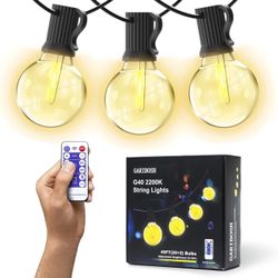Outdoor Lights 49ft Christmas Lights Lighting & Ceiling Fans Fairy Lights Led Lights , Patio Decor Remote Control Porch Decor Backyard Lights Balcony 