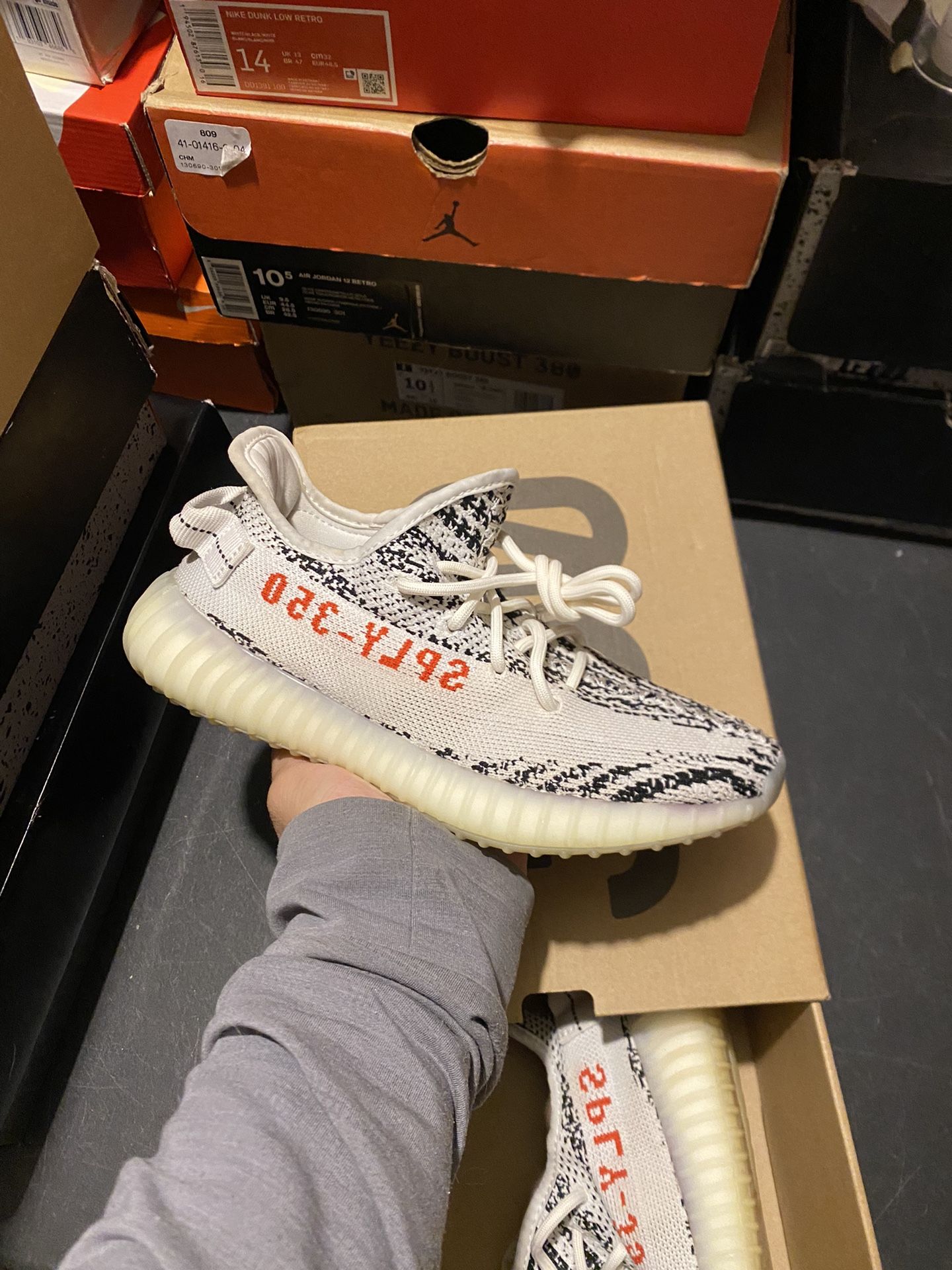 Adidas Yeezy 350 Zebra size 5 USED But Clean