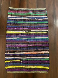 Multi color Entry rug 12” x 33”