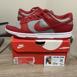 Size 10.5 - Nike Dunk Low SP UNLV Red Grey 2021
