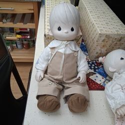 Prceious Moments Big Dolls Boy Ang Girl