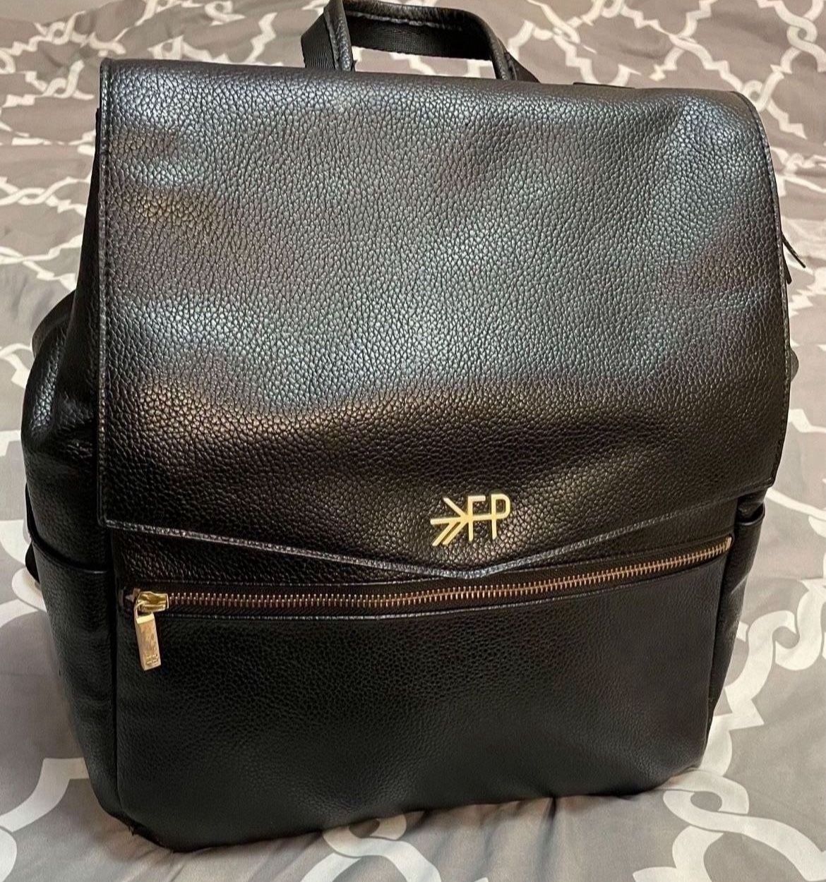 Freshly Picked Classic Backpack Diaper Bag in Black