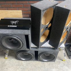 Car Audio  15” Subwoofer  / Chuchero  / Amp