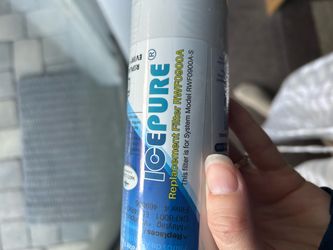 New in plastic water filter replacement