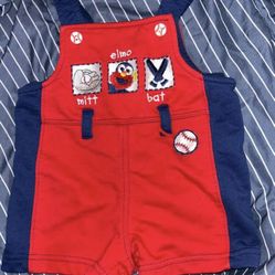 Elmo Baseball Shortalls
