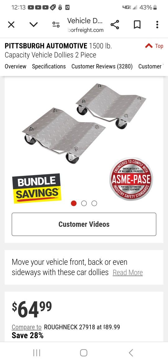 Vehicle Dollies - Used Once