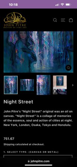 John Pitre Art, Humanity And Night Street
