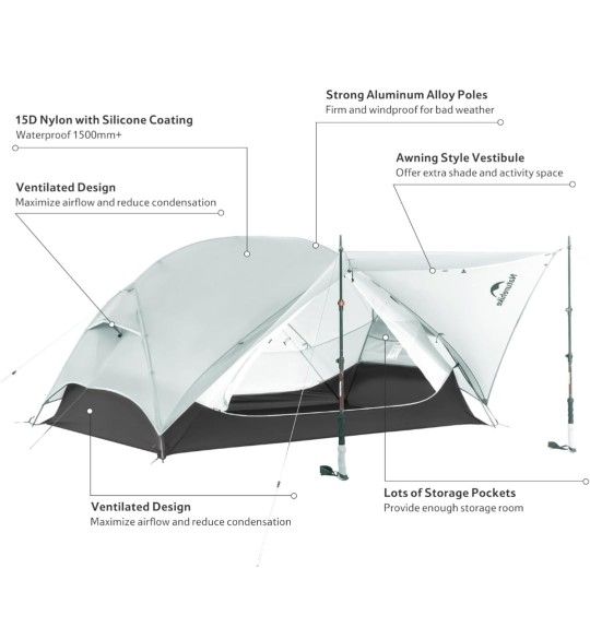 NATURE MONGAR 1-2 PERSON  BACKPACKING  TENT