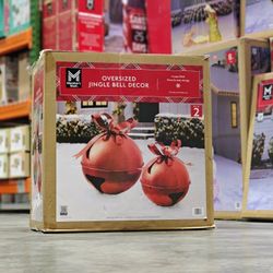 Oversized Jingle Bell Christmas Decor