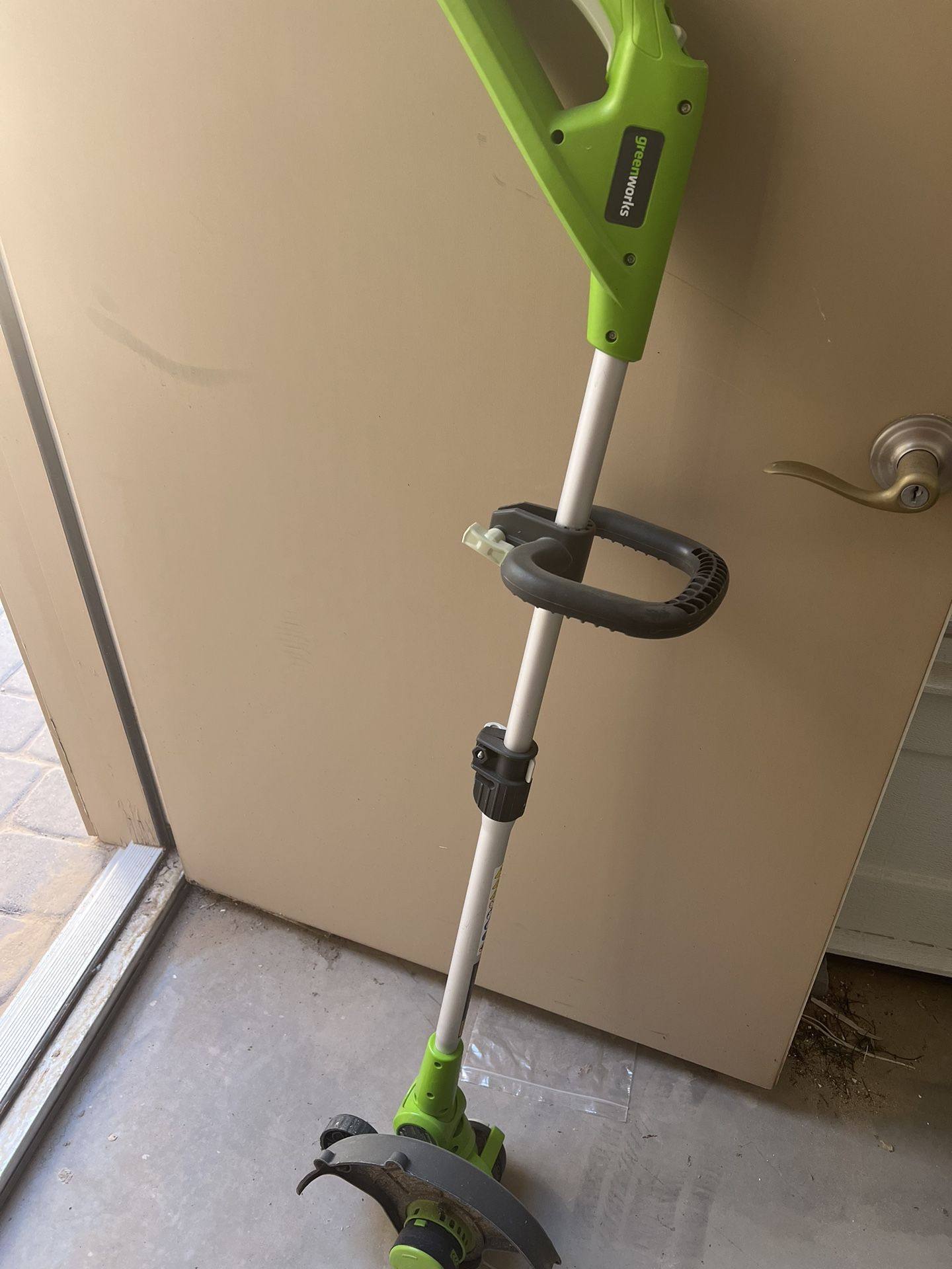 Greenworks 20 inch electric lawn mower and edge trimmer ( battery not included) combo