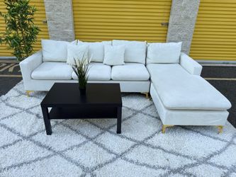 White Couch Super Cleans And Washed Delivery Available