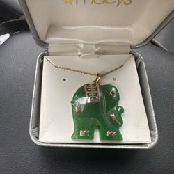 Jade Elephant Necklace