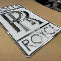Rolls Royce Acrylic Wall Sign