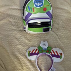 BuZZ Lightyear Toy Story Loungefly Backpack Set 