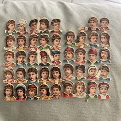 Amazing Assortment Of Antiques Tittle Heads.