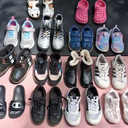 Kids Girl Shoe Varity Lot 14 Pairs Sizes 9-13k ALL FOR $20