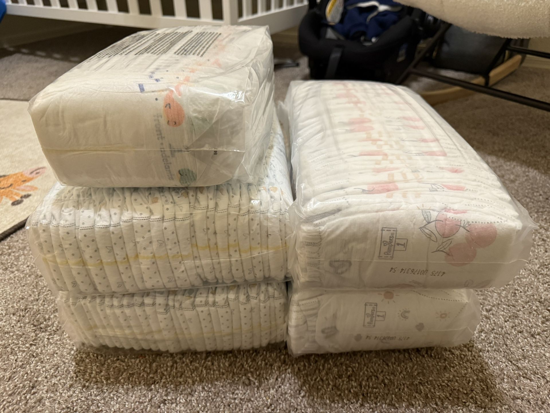 Size 1 Diapers 5 Packages