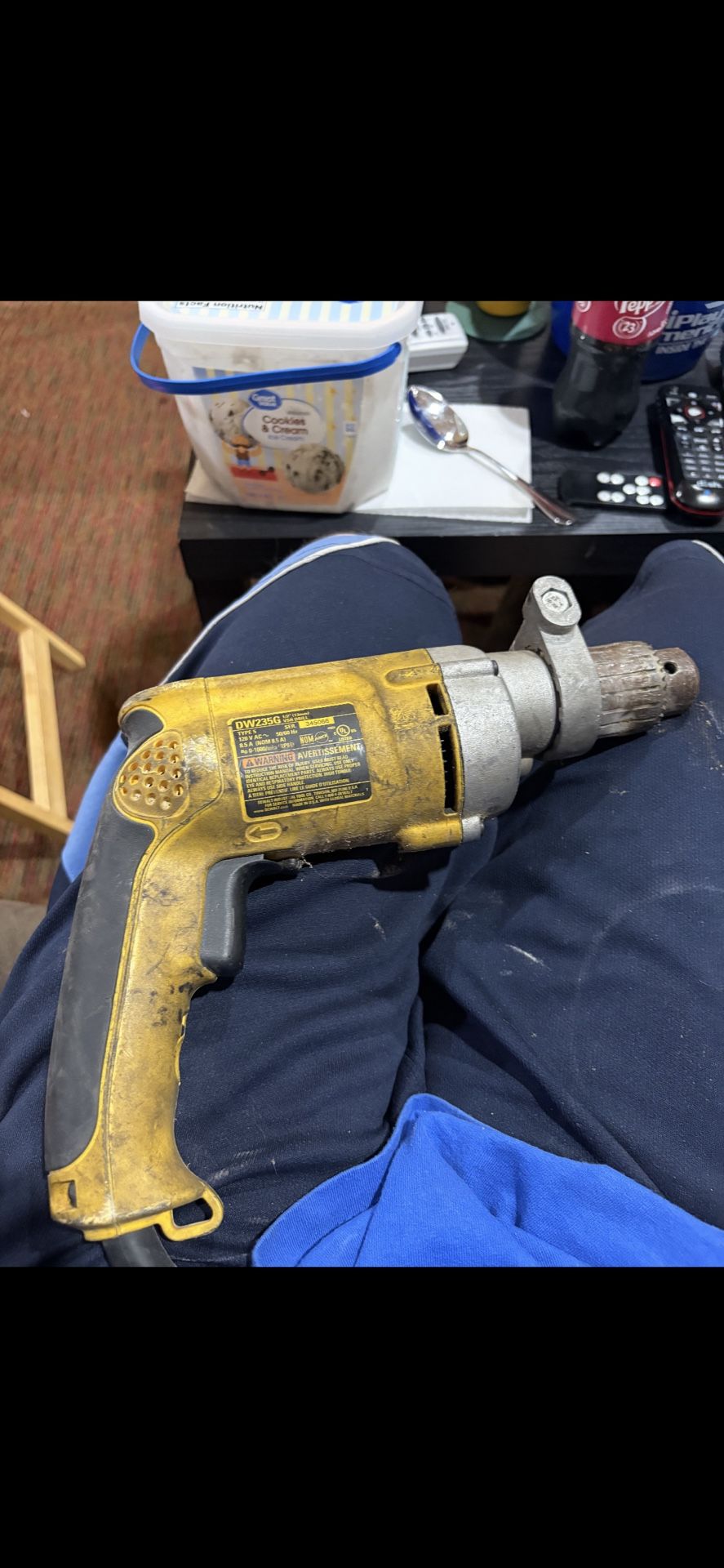 Half inch drill works great Dewalt