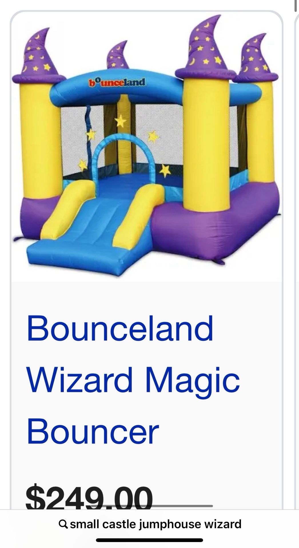Wizard Bounce Castle