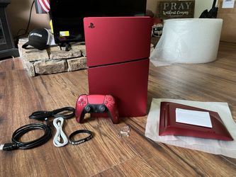 Sony PlayStation 5 PS5 Slim 1TB Volcanic Red Console + 500GB SSD Extra Storage