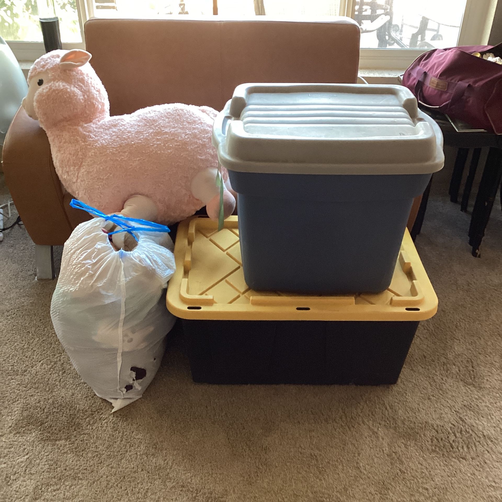 Huge Lot Of Stuffies, Plushies, Stuffed Animals, Toys, Squishmallows, Storage Tubs Included! 